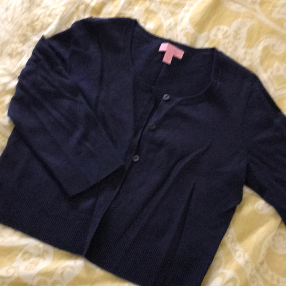 Lilly Pulitzer navy cardigan
